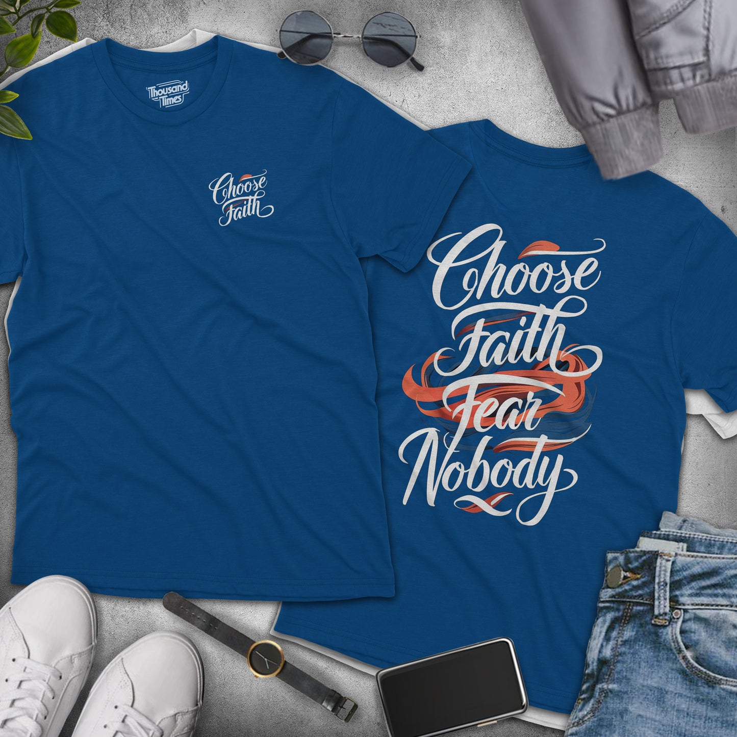 'Choose Faith' Unisex T-Shirt (Front & Back design)