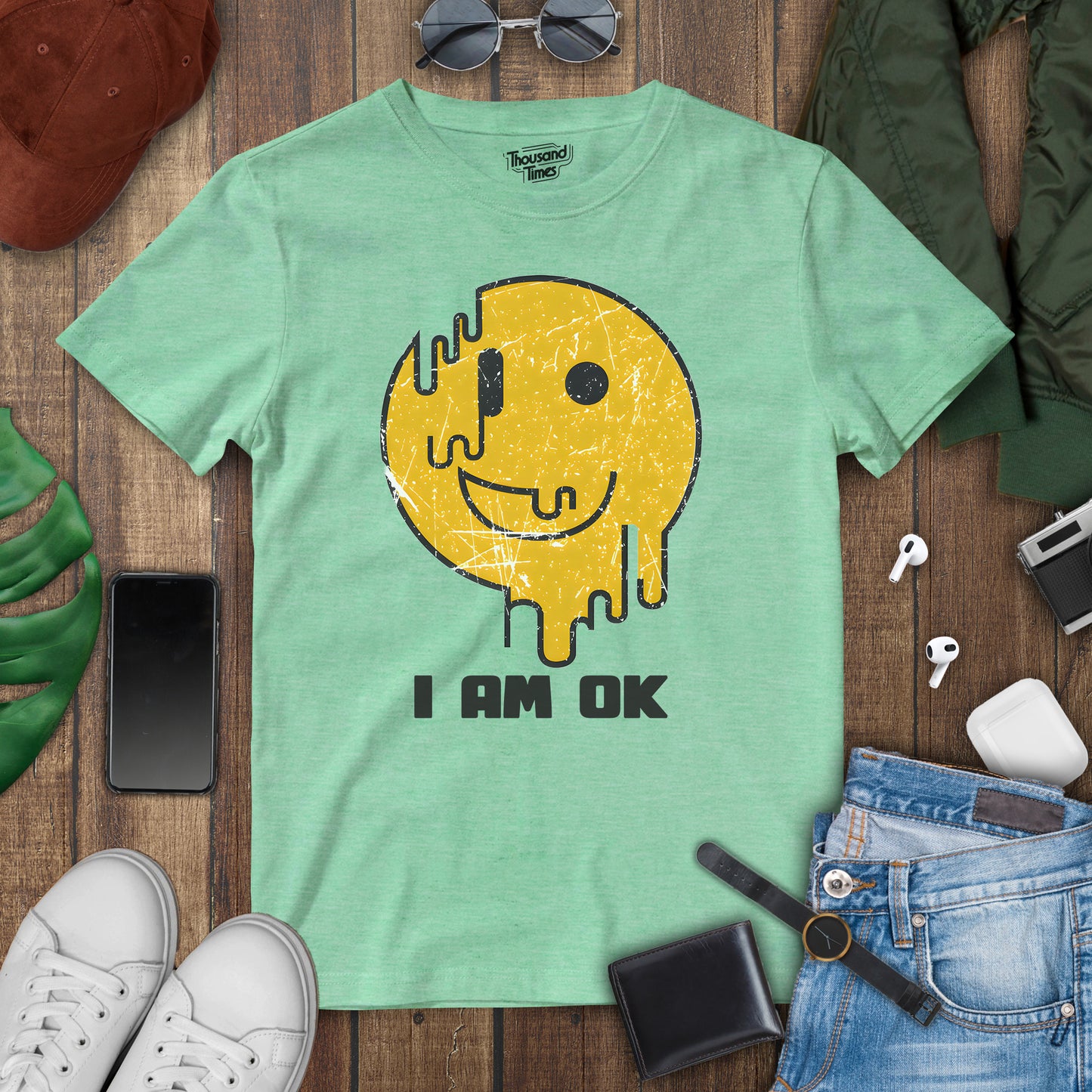 Smile "I'm ok" T-Shirt