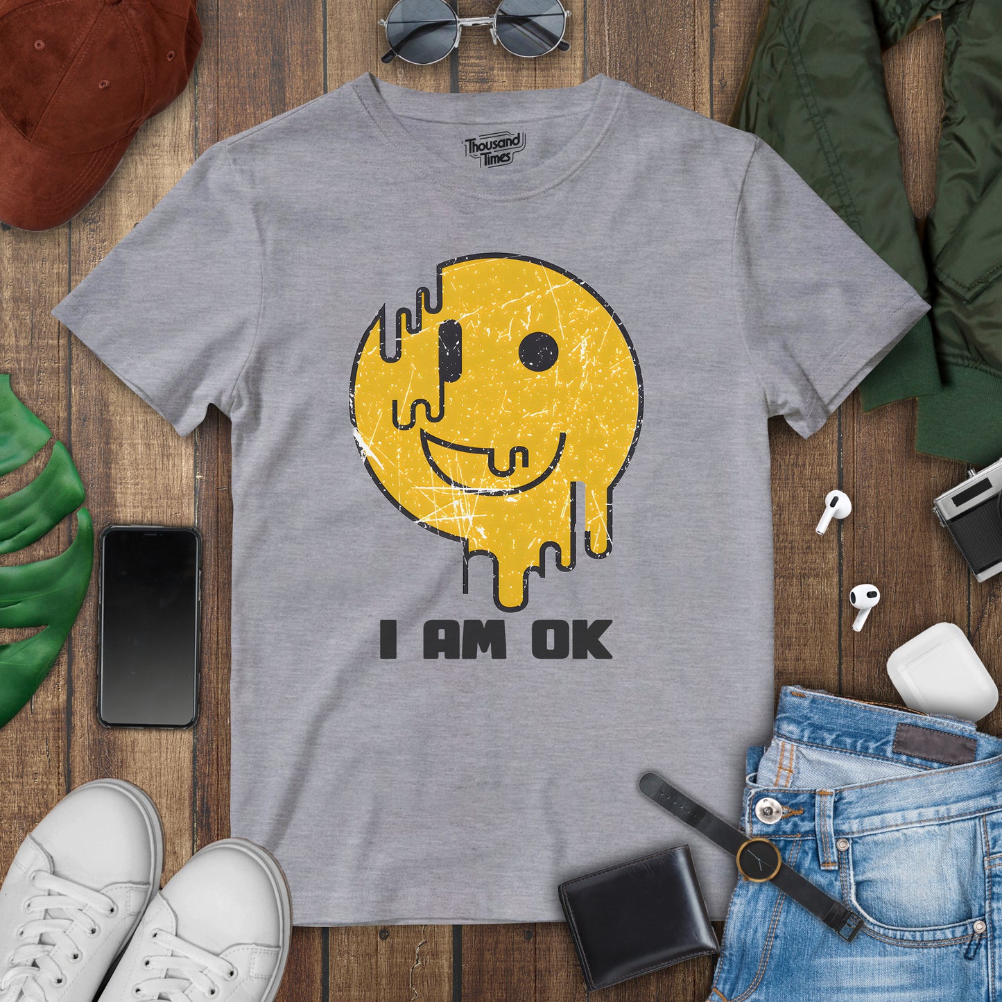 Smile "I'm ok" T-Shirt