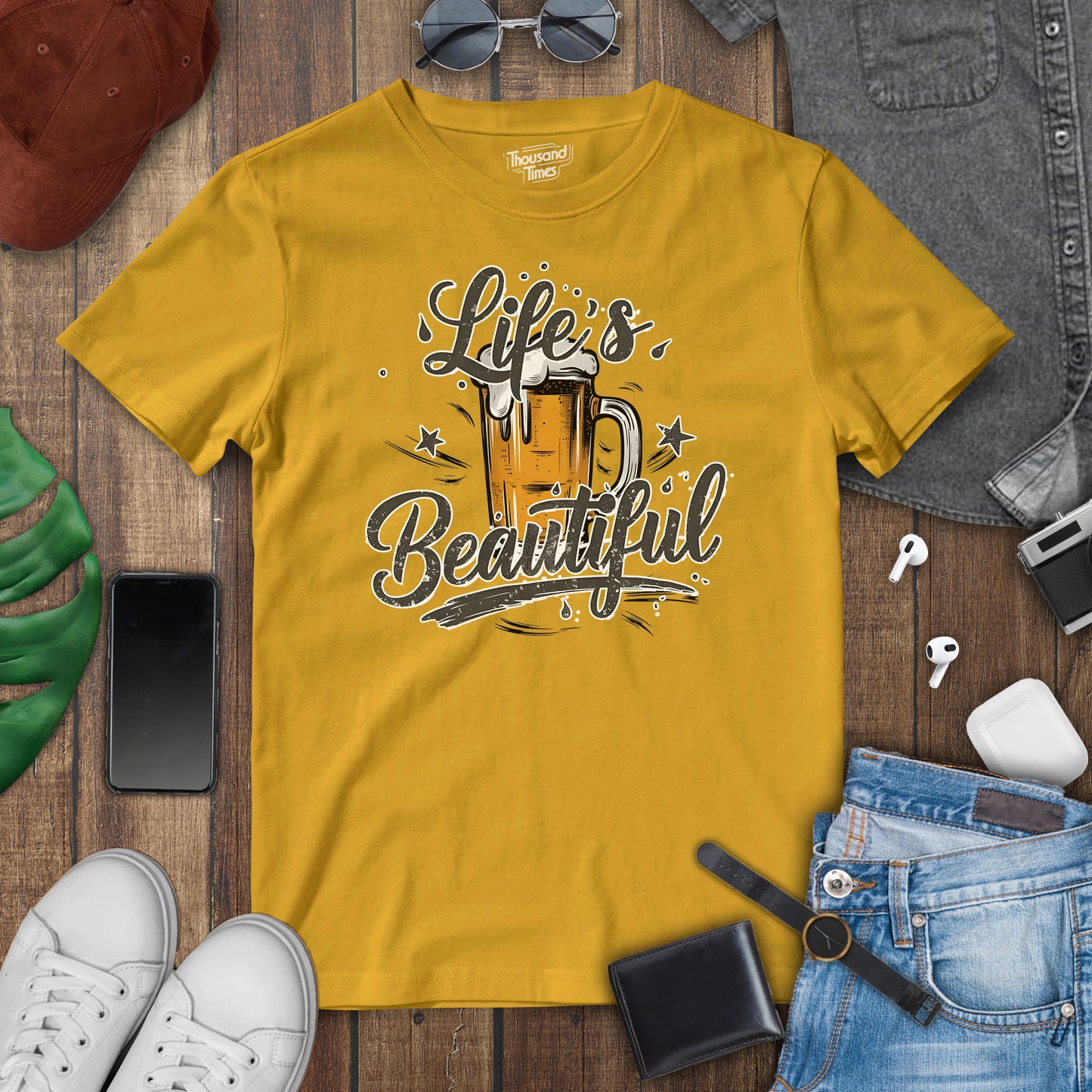 Beer "Lifes Beautiful" unisex T-Shirt