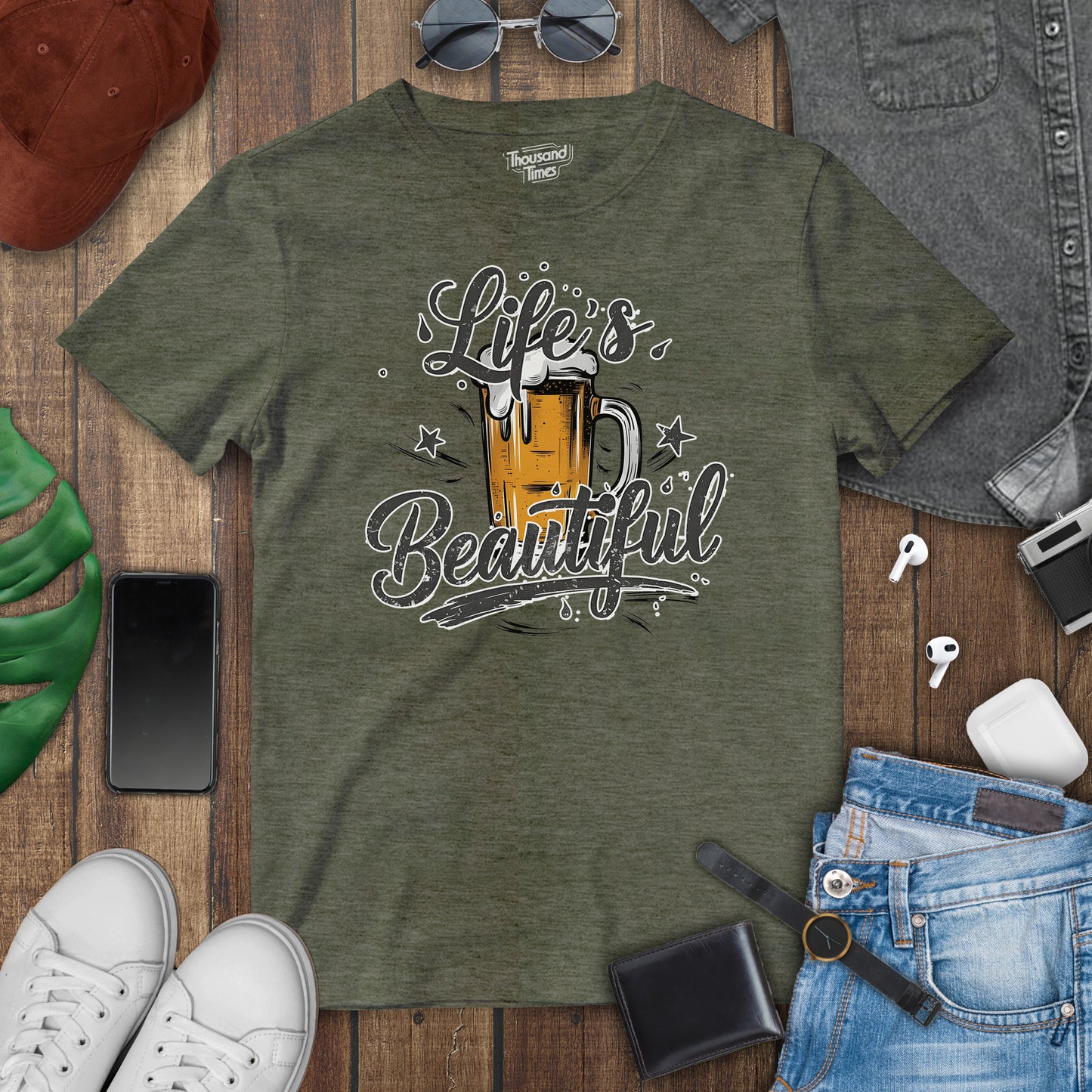 Beer "Lifes Beautiful" unisex T-Shirt