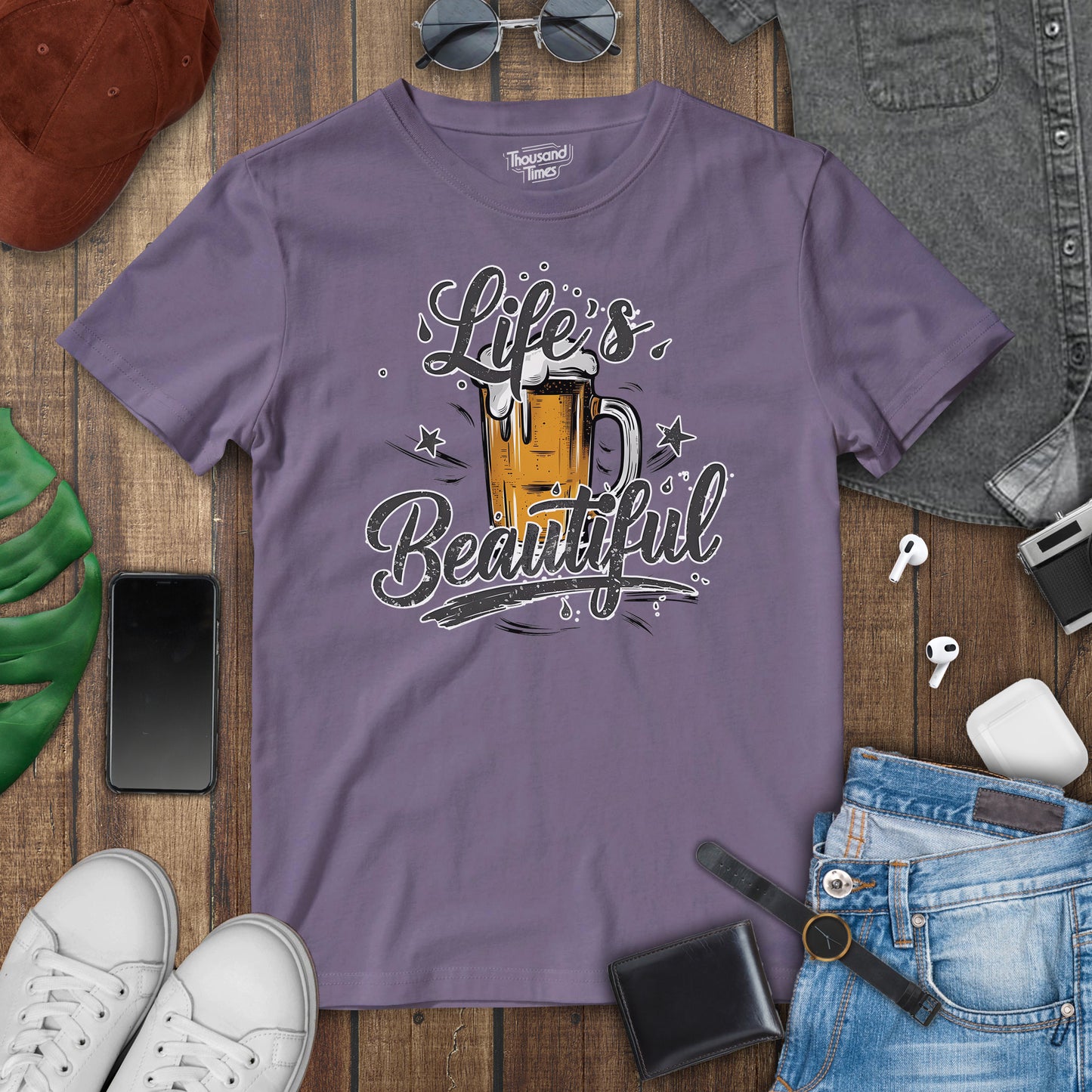 Beer "Lifes Beautiful" unisex T-Shirt