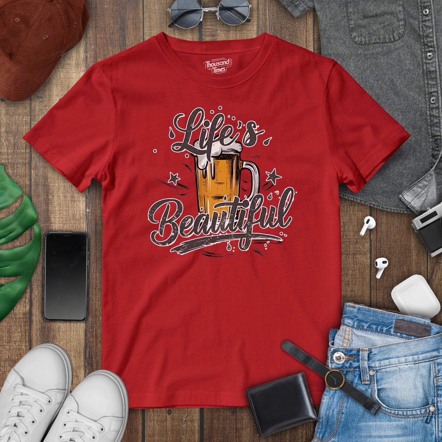 Beer "Lifes Beautiful" unisex T-Shirt