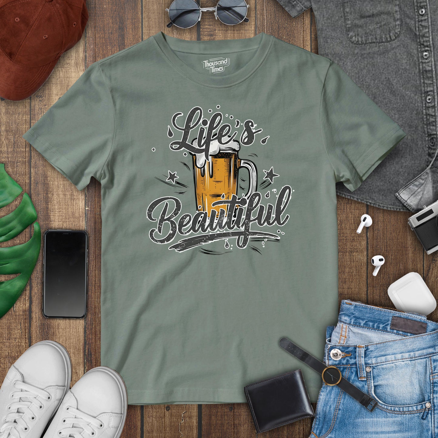 Beer "Lifes Beautiful" unisex T-Shirt