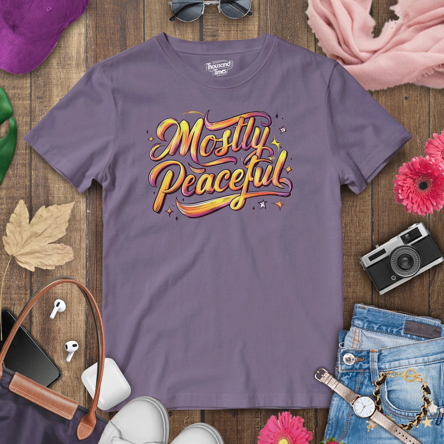 "Mostly Peaceful" women's T-Shirt