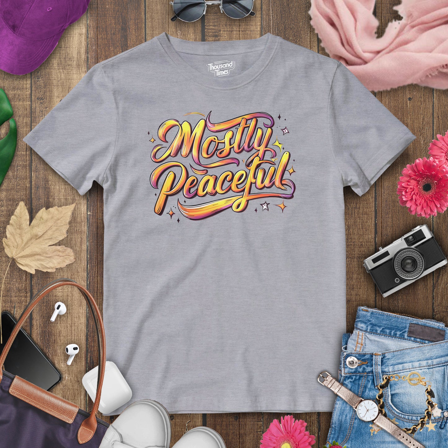 "Mostly Peaceful" women's T-Shirt