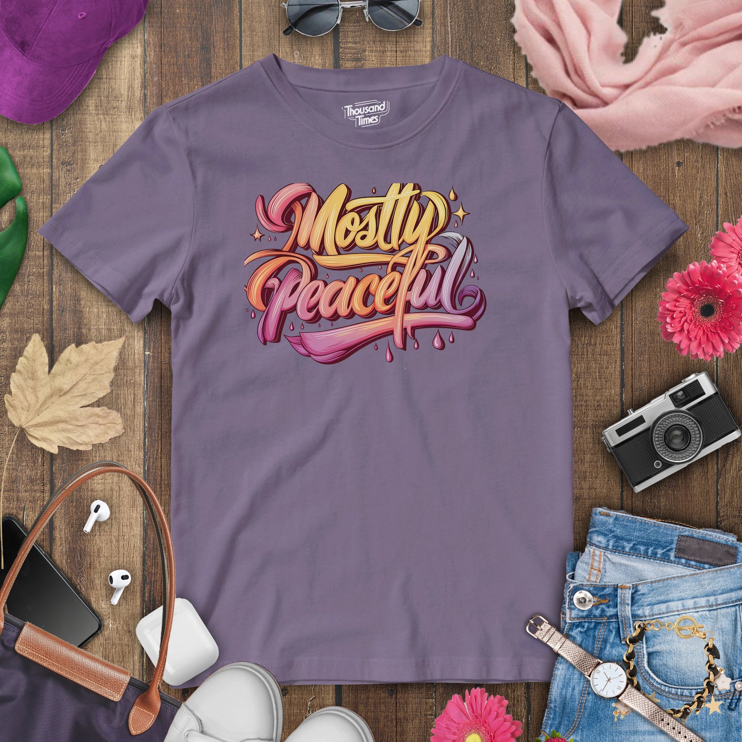 'Mostly Peaceful' women's T-Shirt