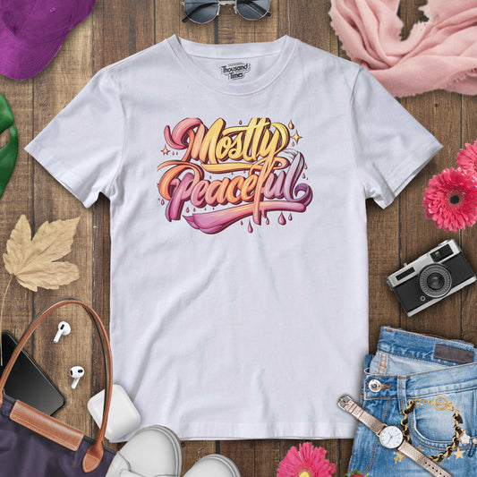 'Mostly Peaceful' women's T-Shirt