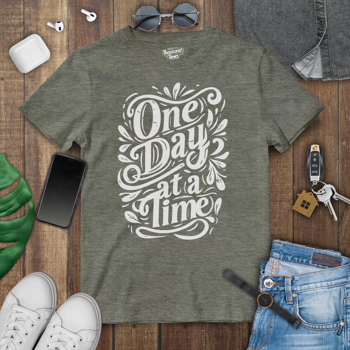 "One day at a time" Unisex T-Shirt