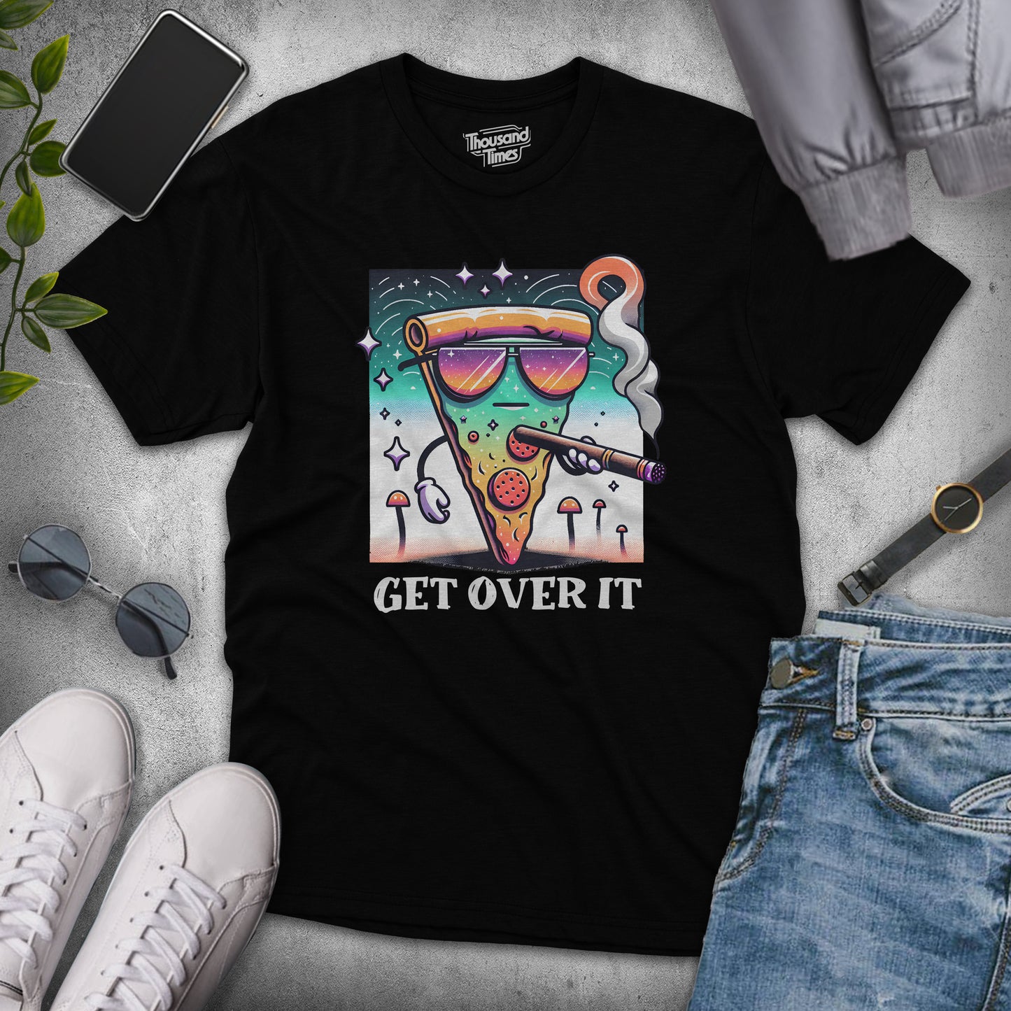 'Get Over It' Pizza unisex T-Shirt