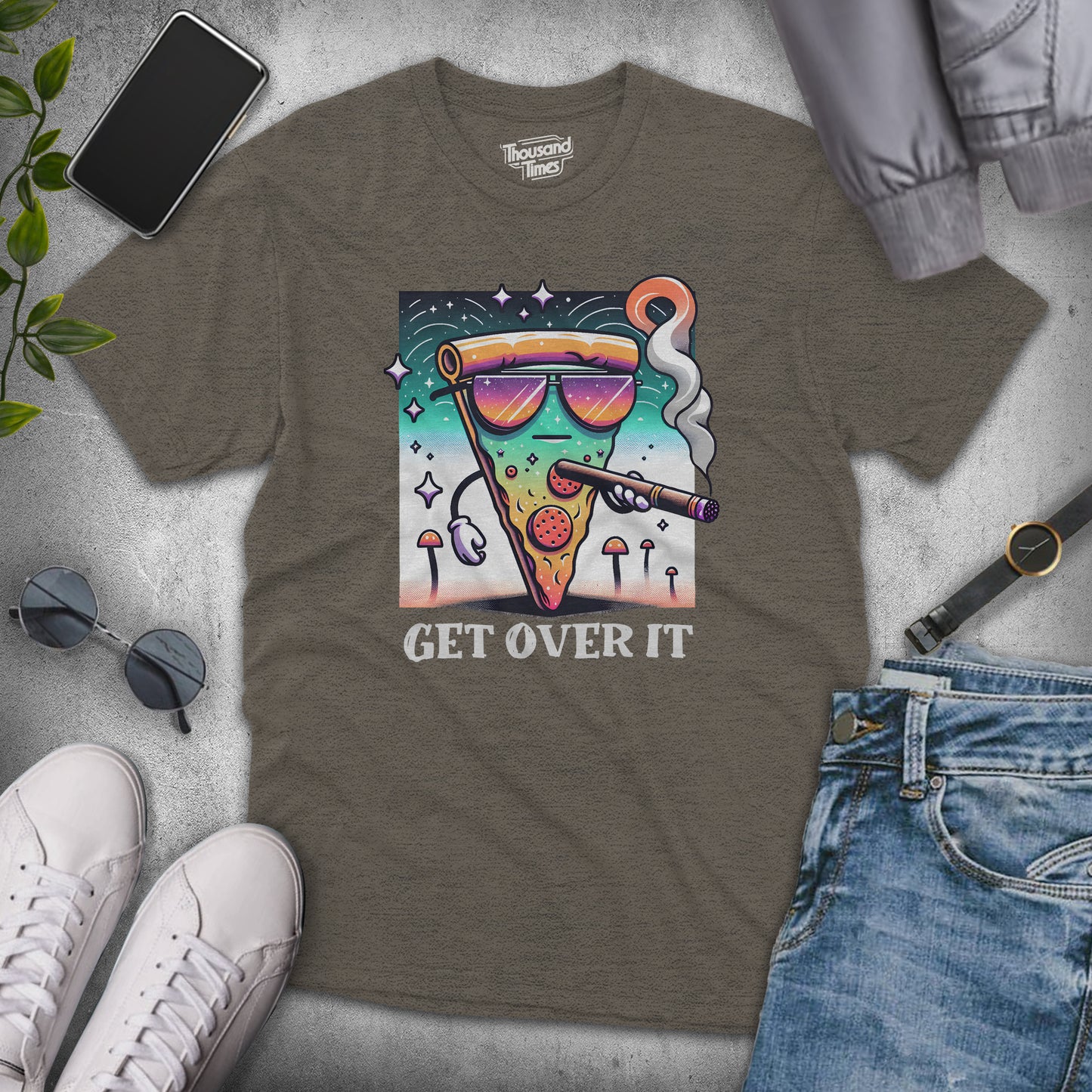 'Get Over It' Pizza unisex T-Shirt