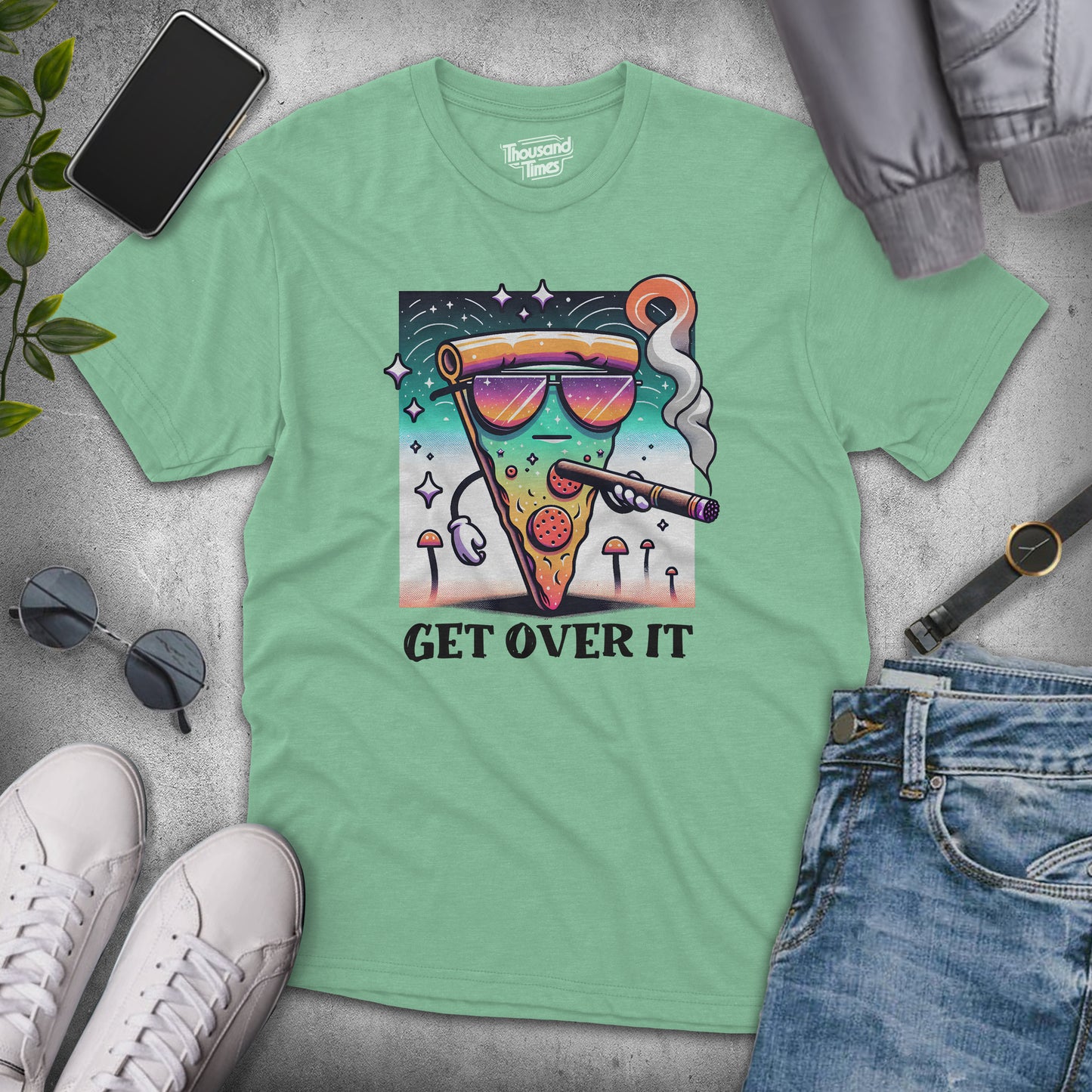 'Get Over It' Pizza unisex T-Shirt