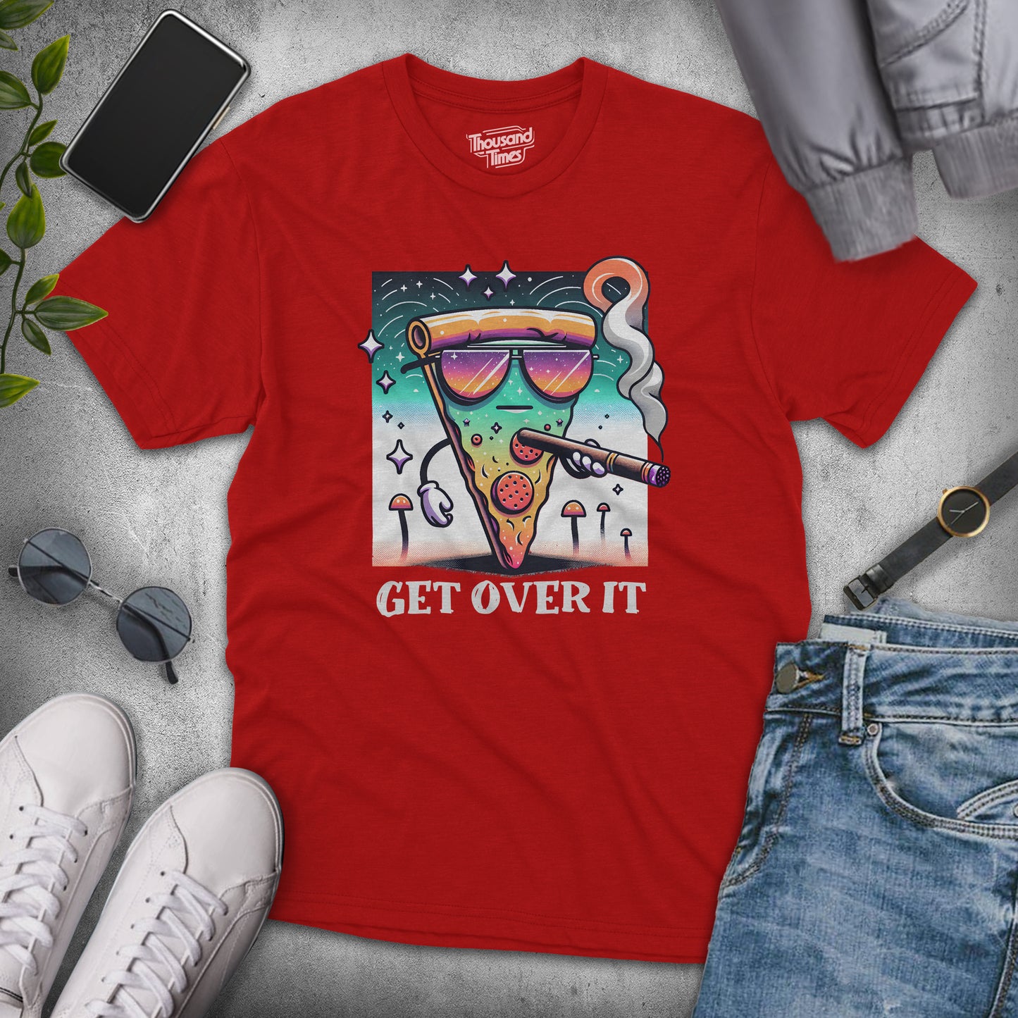 'Get Over It' Pizza unisex T-Shirt