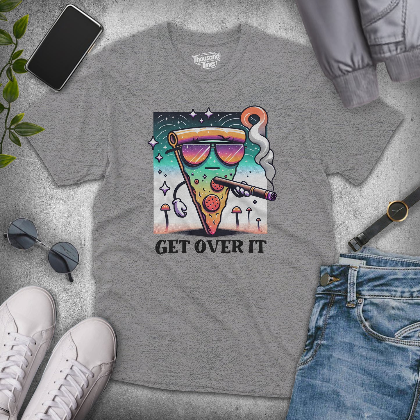 'Get Over It' Pizza unisex T-Shirt