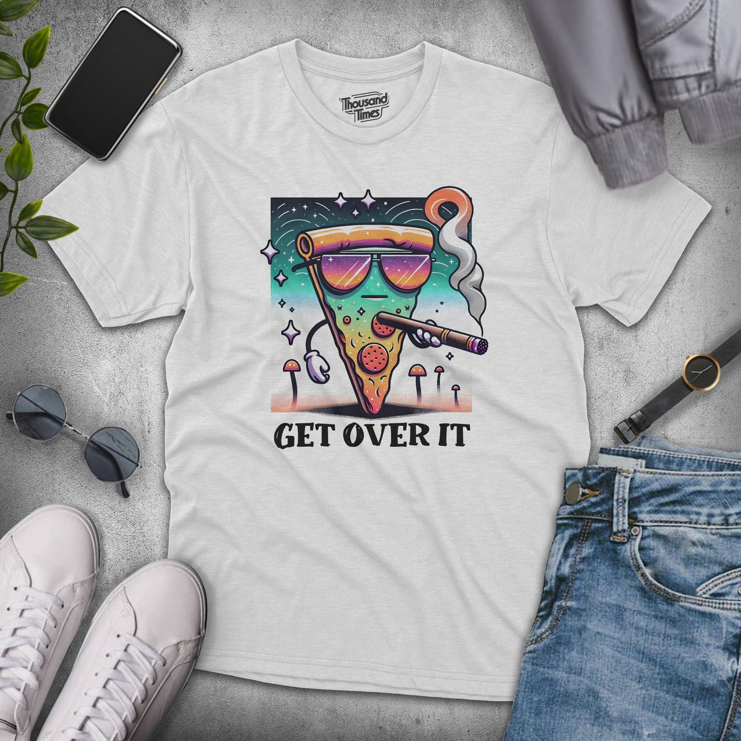 'Get Over It' Pizza unisex T-Shirt