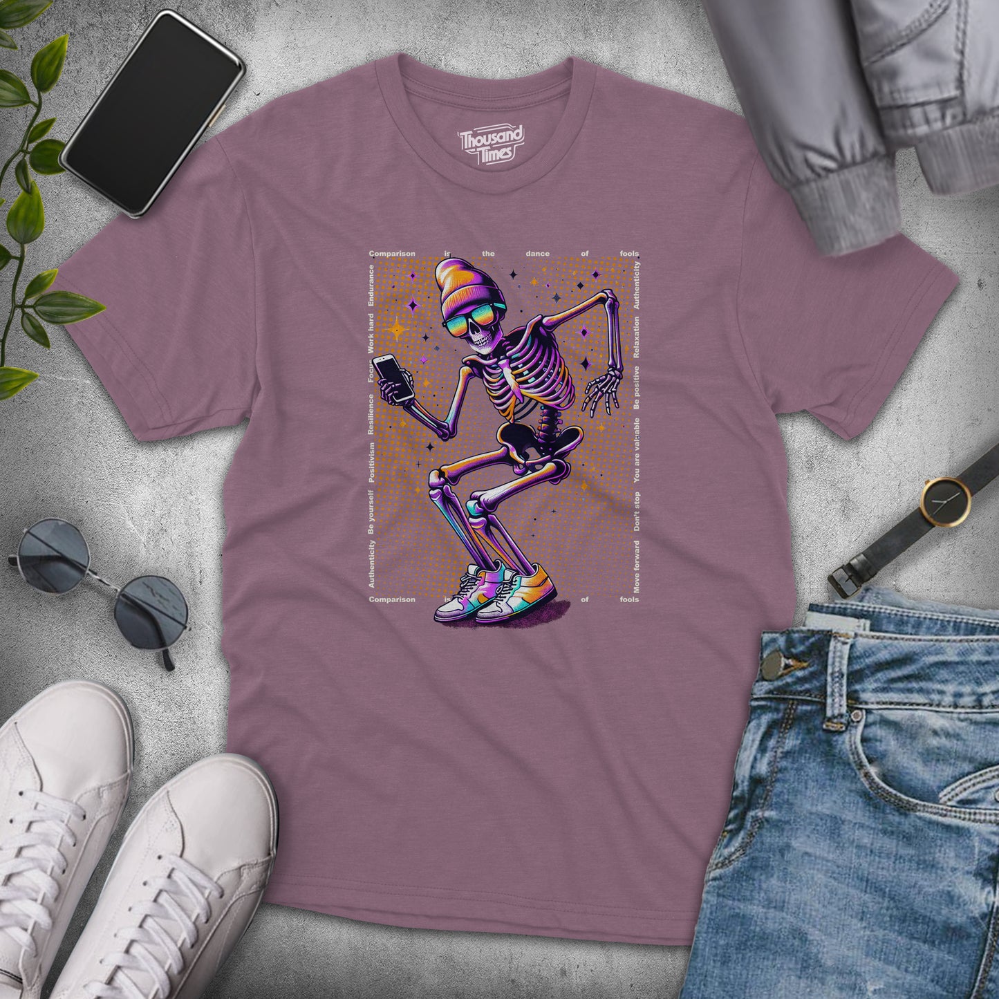 Skull "Comparison is the dance of fools" unisex T-Shirt