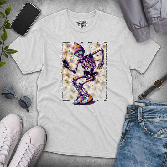 Skull "Comparison is the dance of fools" unisex T-Shirt