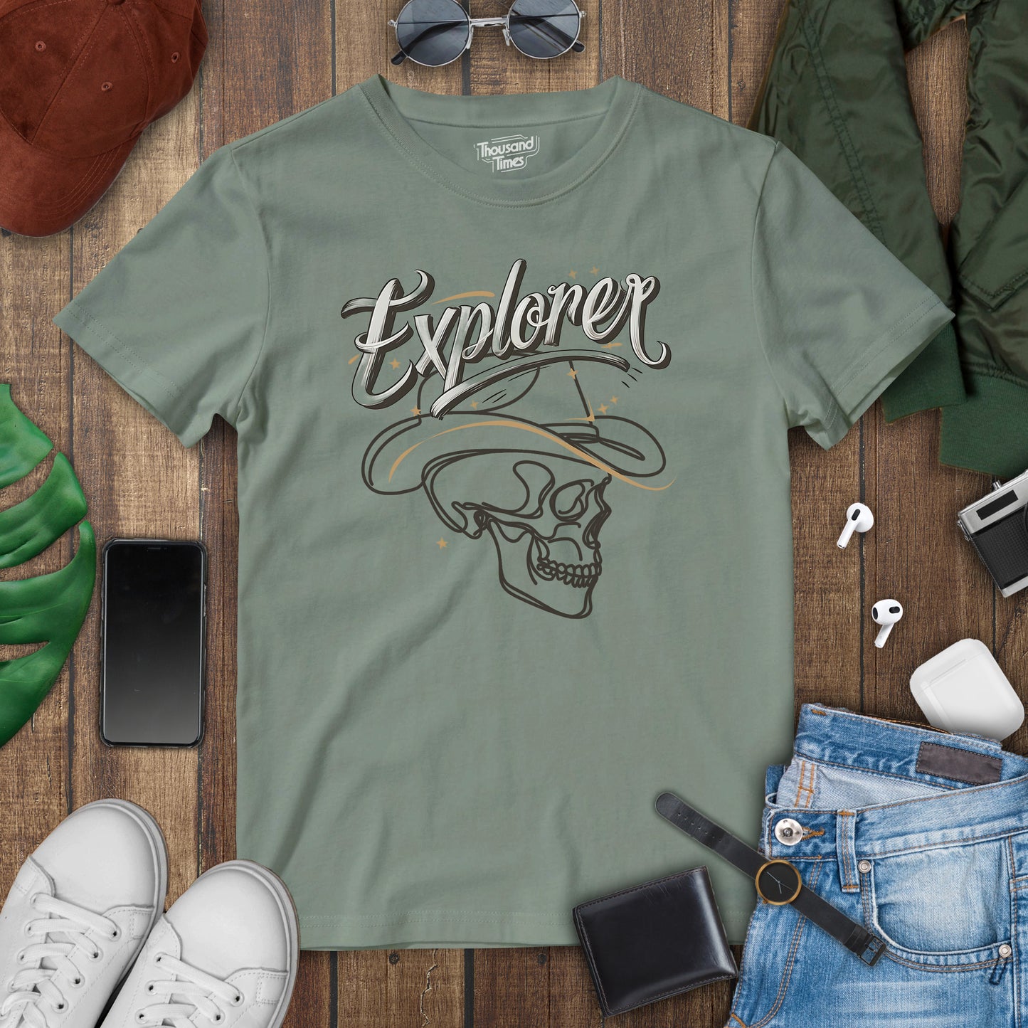 Skull Explorer unisex T-Shirt